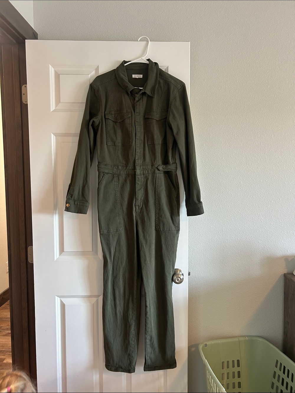 Good American Olive Green Utility Jacket